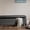 Charcoal, variant on Tufted Top Bench with Black Noir Finish Legs / Functional and Elegant