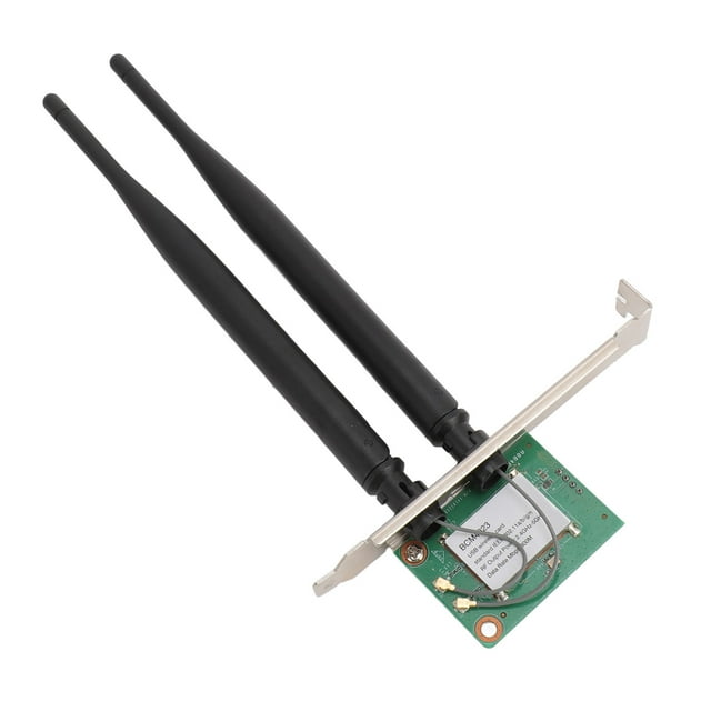 Adapter Card, Universal 300Mbps WiFi Card 2.4G 5G Dual Band with Dual Antenna for Desktop Computer