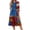 Light Blue, variant on 250th Anniversary USA Flag Floral Maxi Dress for Women 4th July Summer Dresses Independence Day Art Print A-Line Dress Casual Patriotic American Flag Evening Dress for Party Multicolor XL