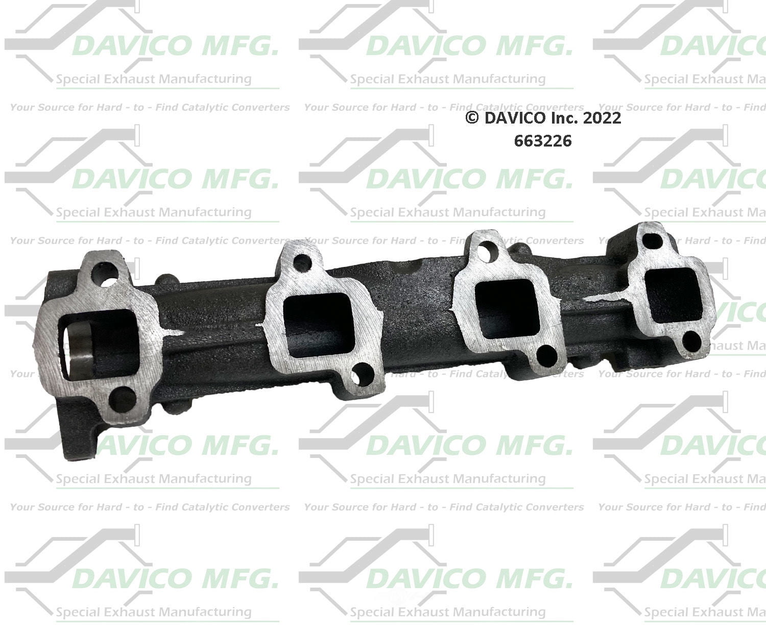 Davico Mfg 663226 Stand alone Exact-Fit exhaust manifold