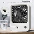 thumbnail image 3 of Spray Misting Fan 3 Gear Handheld Rechargeable Portable Travel Air Fans Moisturizing Cooling Humidifier Personal Mister Green, 3 of 9