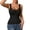 hgg016-Black, variant on Women's Lace Trim V Neck Pullover Tank Top Solid Color Casual Sleeveless Layering Shell Top