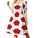 thumbnail image 1 of ¡Labios! Vestido de manga corta para mujer, vestidos formales para ocasiones especiales, vestidos de fiesta., 1 of 7