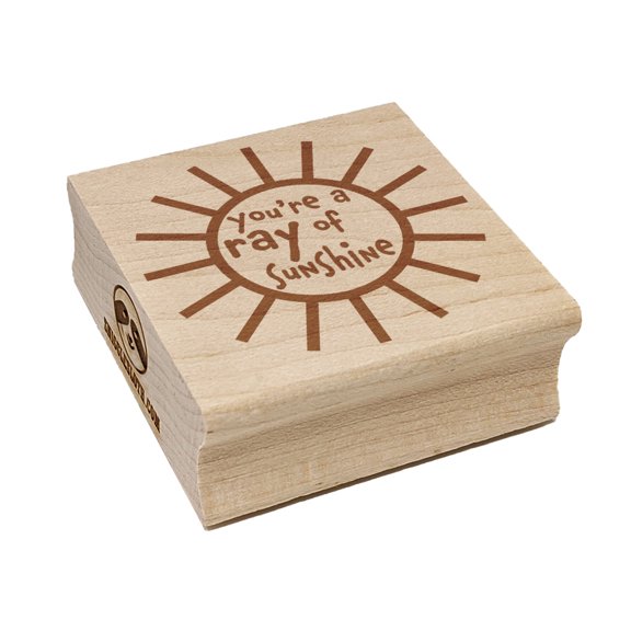 You're a Ray of Sunshine Square Rubber Stamp Stamping Scrapbooking Crafting - Large 2.75in