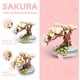 thumbnail image 2 of Mini ladrillos Sakura Bonsai Modelo Flor de cerezo Planta en maceta Árbol Kit de bloques de construcción 426 PCS, Mini partícula Simulación Flor Colección botánica, 2 of 5