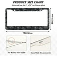 thumbnail image 4 of GZHJMY Abstract Geometry Military Camo License Plate Frames for Women Men 2 Pcs Personalized Car License Plate Holder with Screw Caps, Elliptical Hole Decorative, 4 of 7