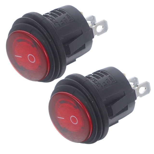2 Pcs Interrupteur à Bascule de Remplacement Interrupteur à Bascule Led 3 Broches Contrôle de Commutateur à Bascule Robuste