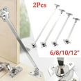 thumbnail image 3 of Luckyn 2 Pcs Armoire Porte Rabat Rester Charnière Bas Baisse Couvercle Support Coulissant Rail, 3 of 5