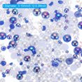 thumbnail image 2 of Uxcell Perlas y Piedras Preciosas de Fondo Plano 3-10mm Tamaños Mixtos Perlas Piedras Preciosas, Mezcla de Azul Oscuro y Blanco 60g, 2 of 6