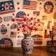 thumbnail image 1 of Adornos de estrellas patrióticas | Rama ornamental para festivales navideños | Decoración para fiestas en interiores y exteriores: macetas, centros de mesa y eventos temáticos, 1 of 6