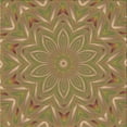 thumbnail image 1 of Ahgly Company Indoor Square Patterned Caramel Brown Area Rugs, 5' Square, 1 of 6