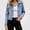 B Blue, variant on Zefriona Womens Fleece Lined Denim Jacket Long Sleeve Button Pocket Warm Winter Jean Coat Light Blue Size M