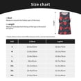 thumbnail image 4 of Gukieu Rose Flowers Print Men's Quick Dry Fitness Vest, Round Neck Sleeveless Fitness Bodybuilding Top-X-Large, 4 of 7