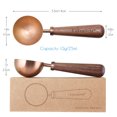 thumbnail image 5 of Easyworkz Retro Stainless Steel Coffee Scoop with Walnut Handle 10g / 1 Tbsp Coffee Measuring Spoon, Rose Gold, 5 of 9