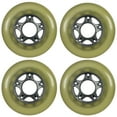 thumbnail image 1 of Inline Skate Replacement Wheels Silver/Cloudy 80mm 78A 5-Spoke 4 Pack, 1 of 1