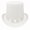 17cm high white-adult model, variant on Pork Pie Hat Tall hat Stage Show Hat Bowler Top Hat hat Magician Top Hat Top Hat Magician Performed