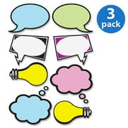 (3 pack) (3 Pack) Ashley, ASH10137, Speech Bubbles Dry Erase Magnets, 1 Set