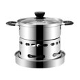 thumbnail image 1 of Cooker For Indoors, Stainless Steel Spirit Cooker, Portable Cooker, Easy To Carry, No Power Requirement, Suitable For Indoor And Camping, 1 of 5