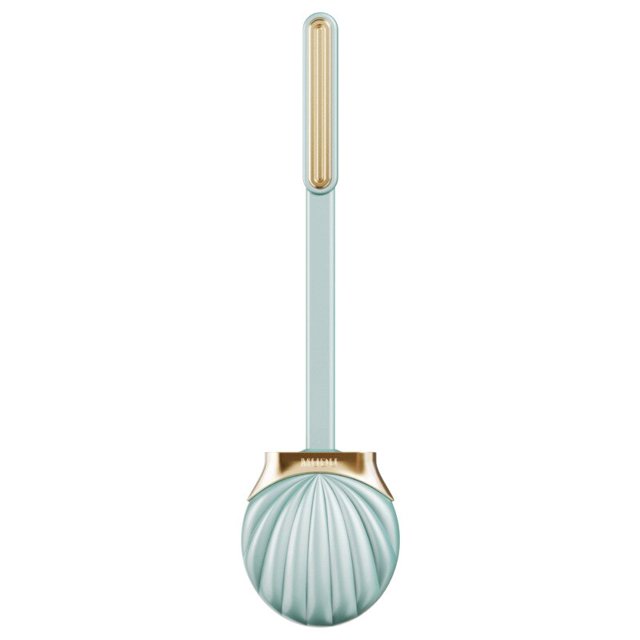 Cepillo de inodoro de silicona con juego de soporte para baño, mango largo, plano, sin esquina muerta, Herramientas de limpieza