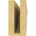 thumbnail image 4 of 3"W x 18"D x 6"H Thin Carmel Rough Cedar Woodgrain TimberThane Corbel, Primed Tan, 4 of 6