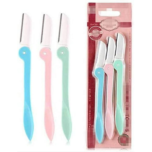 Multipurpose Exfoliating Dermaplaning Tool Eyebrow Razor and Facial Razor with Precision Cover (3pcs)