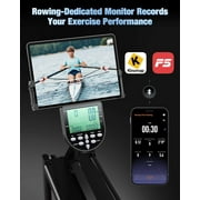 YOSUDA Home Water Rower Machine, 350 lbs Max Weight, with LCD Display
