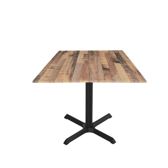 Holland Bar Stool 30" Tall OD211 Indoor/Outdoor All-Season Table with 32" x 32" Square Rustic Top