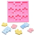 thumbnail image 6 of Yonrjhukm Puzzle Piece Silicone Molds for Making Chocolate Candy Gummy Jello Jelly Baking Cake Cookie Mini Soap Resin Wax Crayon Melt Puzzle Ice Cube Tray, 6 of 7