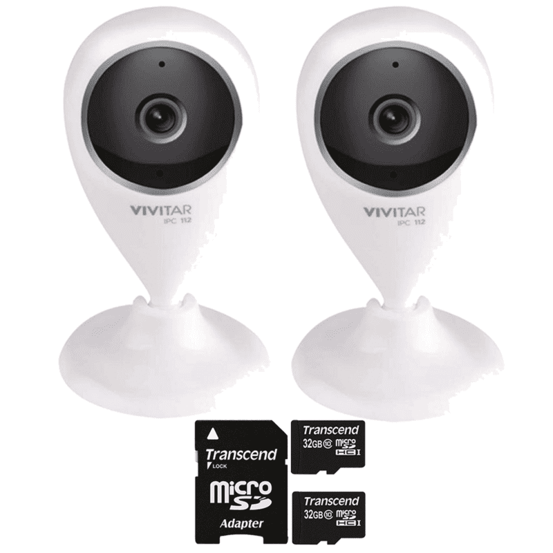 Vivitar IPC-112N Wi-Fi Security Surveillance Capture Camera White 