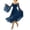 Blue, variant on YuXingFu Gothic Dresses for Women Renaissance Dress With Pocket Court Style Long Sleeved Long Dress White XXXL