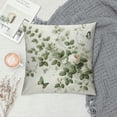 thumbnail image 2 of GOSMITH  Vintage Floral Throw Pillow Covers Flower Butterfly Green Botanical Plant Leaves Farmhouse Decorative Throw Pillows Cases Spring Outdoor Decorations for Home Couch Decor, 2 of 5