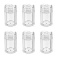 thumbnail image 1 of 6 Pcs Powder Women Makeup Sample Container, Refillable Powder Container, Eye Shadow Powder Box, Plastic Storage Container, 1 of 5