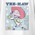 thumbnail image 3 of Disney Pixar Toy Story Youth Yee-Haw Yell Cowgirl Jessie T Shirt (White, XS-XL), 3 of 4