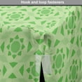 thumbnail image 4 of Abstract Dog Crate Cover, Simplistic Monochrome Design Continuous Pattern with Geometric Shapes, Easy to Use Pet Kennel Cover Small Dogs Puppies Kittens, 7 Sizes, Pale Green Lime Green, by Ambesonne, 4 of 6
