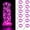 Pink, variant on 12 Pack Fairy Lights Battery Operated String Lights，7FT 20LED Waterproof Silver Wire Christmas Lights Outdoor,Firefly Mini Lights for Bedroom Party Birthday Wedding Indoor Decorations.