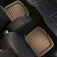 thumbnail image 5 of FH Group PU Leather Floor Mats for Auto Car SUV Van Deep Tray Waterproof - Beige, 5 of 7