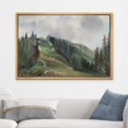 thumbnail image 2 of wall26 Framed Canvas Print Wall Art Woodland Nursery Decor Watercolor Pine Tree Mountain Range Nature Wilderness Illustrations Art Decorative Rustic for Living Room, Bedroom, Office - 24"x36&quo, 2 of 7