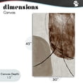 thumbnail image 4 of Stupell Industries Contemporary Taupe & Brown Abstract Canvas Art, 30 x 45, by Merri Pattinian, 4 of 8