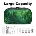 thumbnail image 3 of Palm Leaves Waterproof Oxford Cloth Charger Pouch Storage Box PC Case Cable Box Organizer Kitchen Cord Organizer 5.9x9.44x3.14 in, 3 of 6