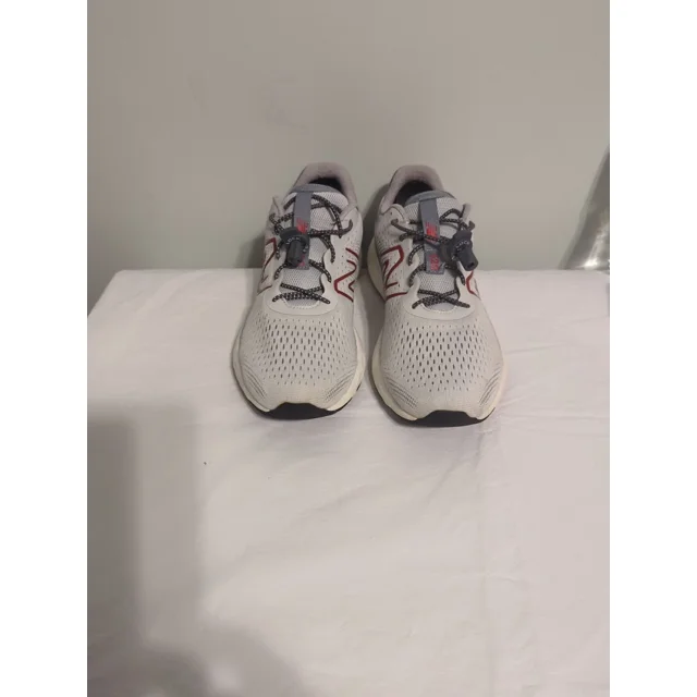 New Balance 520 V8 Mens Size 10 Gray Red White Athletic Running Shoes Sneakers