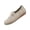Beige, variant on Women's Leather Loafers, Comfortable Orthopedic Walking Shoes, Arch Support Slip On Casual Flats, Lightweight Driving Shoes