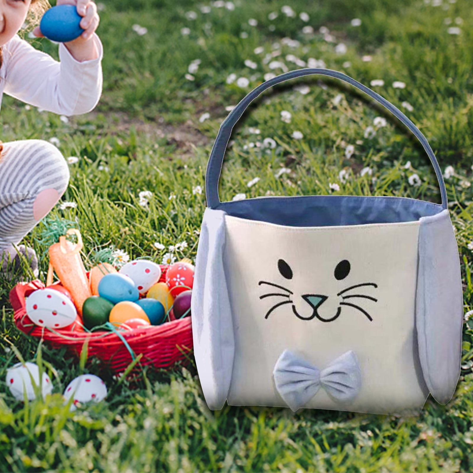 Easter Egg Tote Easter Bag Easter Bag for Kids Personalized tote bag Easter Egg Basket Easter Bunny Easter Tote Easter Egg Bag