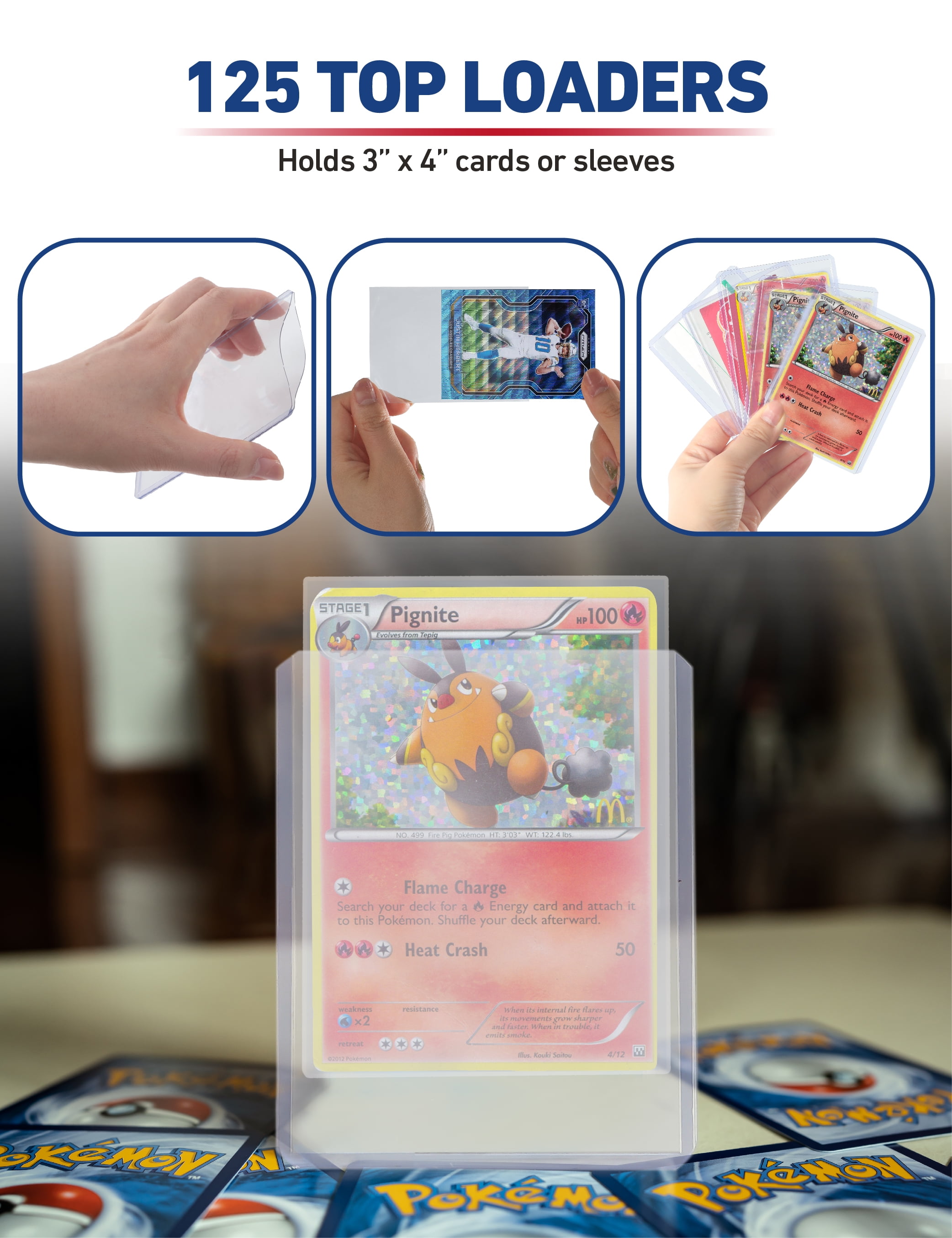 Professional Grade 200 Count Clear Card Savers, Semi Rigid Card Holders,  for PSA, BGS, SGC Card Grading Submissions 3.25” x 4.85”, 1/2” Lip -  Walmart.com