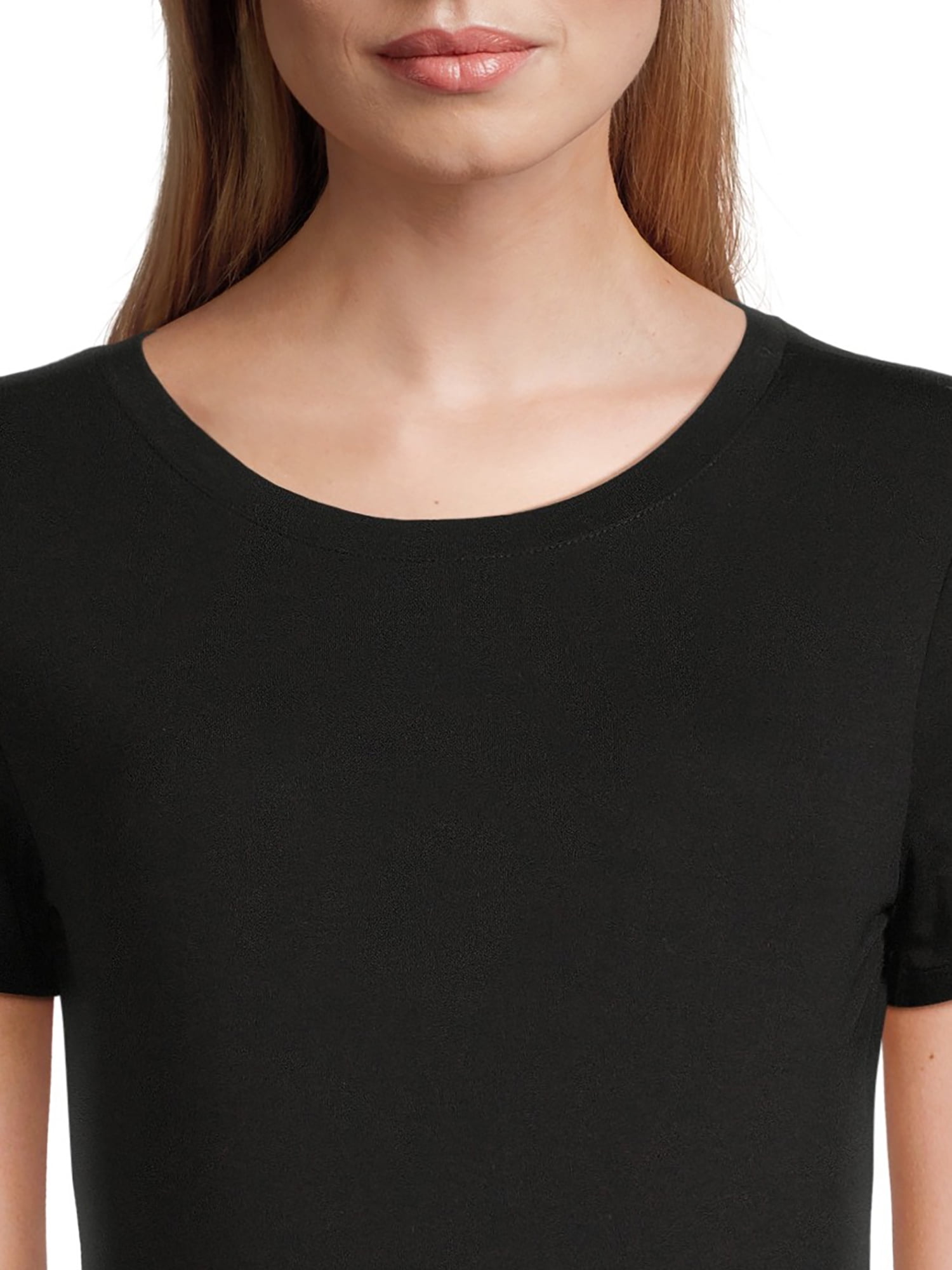 Time and Tru Maternity Essentials Non Shirred Tee, Sizes S-XXL