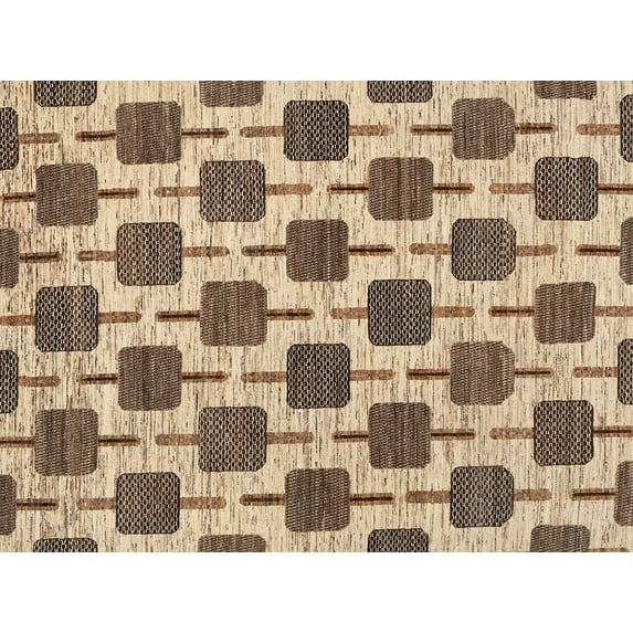 Ahgly Company Machine Washable Indoor Rectangle Contemporary Brown Area Rugs, 2' x 5'