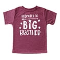 thumbnail image 1 of Promoted to Big Brother Announcement Shirt for Sibling Brother Big Brother Shirt Vintage Burgundy Short Sleeve Shirt, 1 of 2