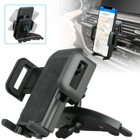 360 Degree Swivel Rotation CD Slot Car Cradle Mount Holder Stand for Cellphone