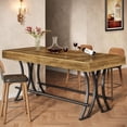 thumbnail image 6 of 63" Counter Height Bar Table with Metal Footres for Entertaining, 6 of 7