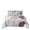 Red, variant on Flymme Floral Comforter Set Queen Size,7 Pieces Bed in a Bag Blue Flower Print on Gray Bedding Set,Botanical Comforter Set with Sheets for Bedroom Decor