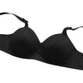 thumbnail image 6 of Bigersell Bras for Women No Underwire Ladies V-Neck Lace Bras Full-Coverage Wireless Bras Womens Comfort Strap Push up Bras Padded Bralettes Y-1-Black 52, 6 of 7